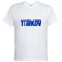 Мужская футболка  с V-образным вырезом Escape From Tarkov - PrintSalon