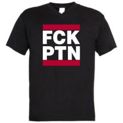 Мужская футболка  с V-образным вырезом FCN PTN - PrintSalon