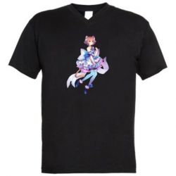 Чоловіча футболка з V-подібним вирізом Фелікс - PrintSalon