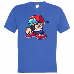 Мужская футболка  с V-образным вырезом FnF Boy - PrintSalon