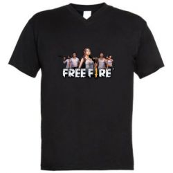 Чоловіча футболка з V-подібним вирізом Free Fire Team - PrintSalon