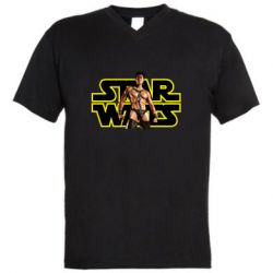 Мужская футболка  с V-образным вырезом Gachimuchi star wars - PrintSalon