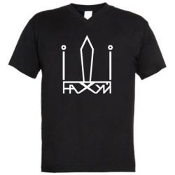 Мужская футболка  с V-образным вырезом Герб Украины иди - PrintSalon