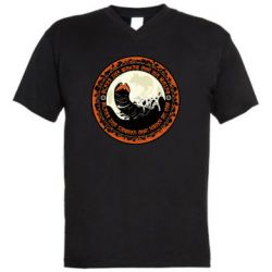 Чоловіча футболка з V-подібним вирізом Giant Creatures - PrintSalon