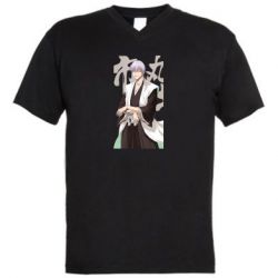 Мужская футболка  с V-образным вырезом Гин Ичимару - PrintSalon