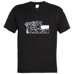 Чоловіча футболка з V-подібним вирізом Gorillaz group