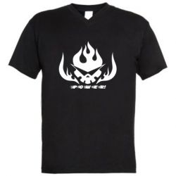 Мужская футболка  с V-образным вырезом Gurren power! - PrintSalon