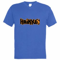 Чоловіча футболка з V-подібним вирізом Haikyuu Logo