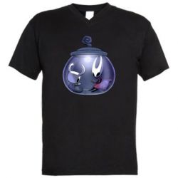 Чоловіча футболка з V-подібним вирізом Hollow Knight  and Hornet