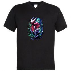 Мужская футболка  с V-образным вырезом Hollow Knight Art - PrintSalon