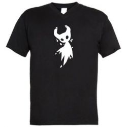Чоловіча футболка з V-подібним вирізом Hollow Knight ghost
