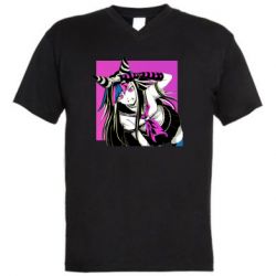 Мужская футболка  с V-образным вырезом Ибуки Миода глитч - PrintSalon