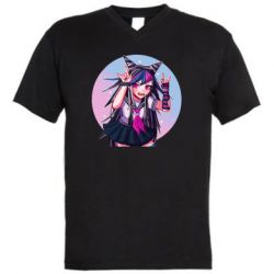 Мужская футболка  с V-образным вырезом Ibuki Mioda - PrintSalon