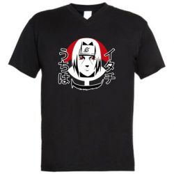 Чоловіча футболка з V-подібним вирізом Itachi Art - PrintSalon