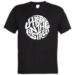 Мужская футболка  с V-образным вырезом J-HOPE - PrintSalon