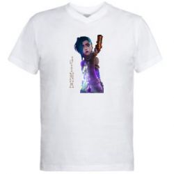 Чоловіча футболка з V-подібним вирізом Jinx Arcane