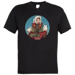 Чоловіча футболка з V-подібним вирізом Jiraiya circle art