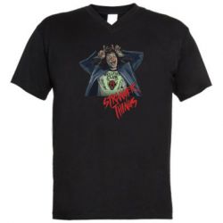 Мужская футболка  с V-образным вырезом Munson Art - PrintSalon