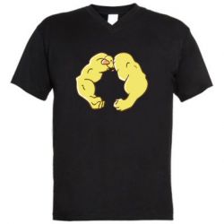 Мужская футболка  с V-образным вырезом Кач - PrintSalon