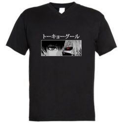 Мужская футболка  с V-образным вырезом Kaneki Ken Eyes - PrintSalon