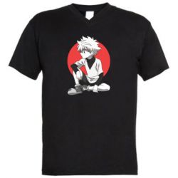 Мужская футболка  с V-образным вырезом Killua - PrintSalon