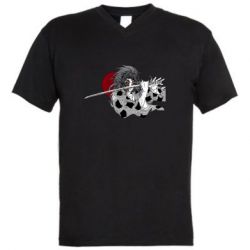 Мужская футболка  с V-образным вырезом Kokushibo Tsugikuni - PrintSalon