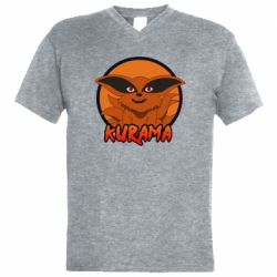 Чоловіча футболка з V-подібним вирізом Kurama - PrintSalon