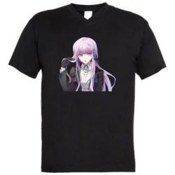 Мужская футболка  с V-образным вырезом Kyoko Kirigiri art - PrintSalon