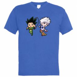Мужская футболка  с V-образным вырезом Little Hunter x Hunter - PrintSalon