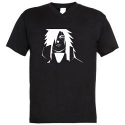 Чоловіча футболка з V-подібним вирізом Looking Madara - PrintSalon