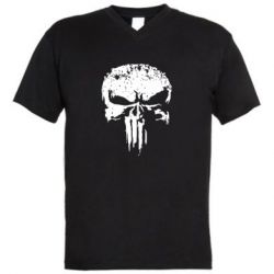 Чоловіча футболка з V-подібним вирізом Лють Punisher - PrintSalon