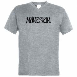 Чоловіча футболка з V-подібним вирізом Måneskin logo art - PrintSalon