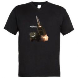 Мужская футболка  с V-образным вырезом Химарс M57A1 - PrintSalon