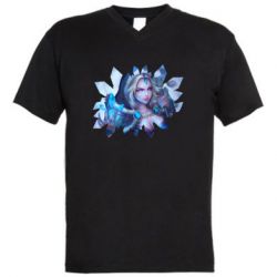 Мужская футболка  с V-образным вырезом Magical Crystal Maiden - PrintSalon