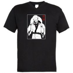 Мужская футболка  с V-образным вырезом Магическая битва аниме - PrintSalon