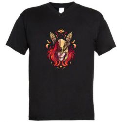 Чоловіча футболка з V-подібним вирізом Malenia art - PrintSalon