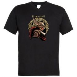 Мужская футболка  с V-образным вырезом Malenia Elden Ring - PrintSalon