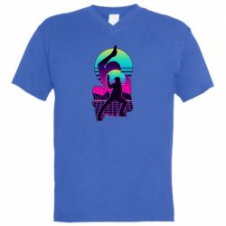 Чоловіча футболка з V-подібним вирізом Might Guy - PrintSalon