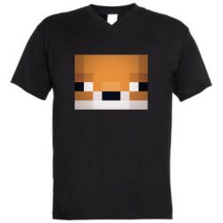 Чоловіча футболка з V-подібним вирізом Minecraft Minimalist