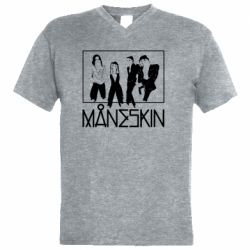 Мужская футболка  с V-образным вырезом Мо́нэски