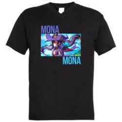 Мужская футболка  с V-образным вырезом Mona art - PrintSalon