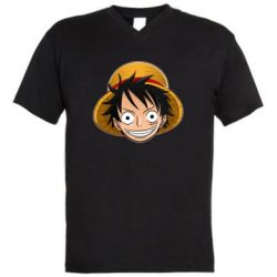 Мужская футболка  с V-образным вырезом Monkey D. Luffy from One Piece - PrintSalon
