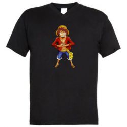 Чоловіча футболка з V-подібним вирізом Monkey D. Luffy - PrintSalon