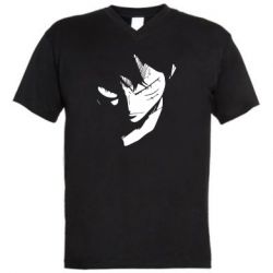 Мужская футболка  с V-образным вырезом Monkey Dee Luffy - PrintSalon