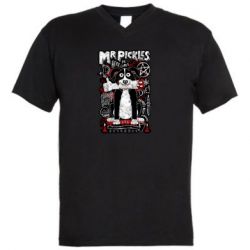 Мужская футболка  с V-образным вырезом Mr pickles the dog - PrintSalon