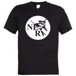 Чоловіча футболка з V-подібним вирізом Nerv - PrintSalon
