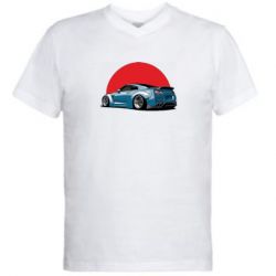 Чоловіча футболка з V-подібним вирізом Nissan GR-R Japan - PrintSalon