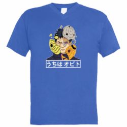 Чоловіча футболка з V-подібним вирізом Obito - PrintSalon