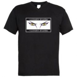 Мужская футболка  с V-образным вырезом Orochimaru's eyes - PrintSalon