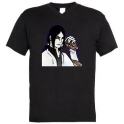 Чоловіча футболка з V-подібним вирізом Orochimaru with a snake - PrintSalon